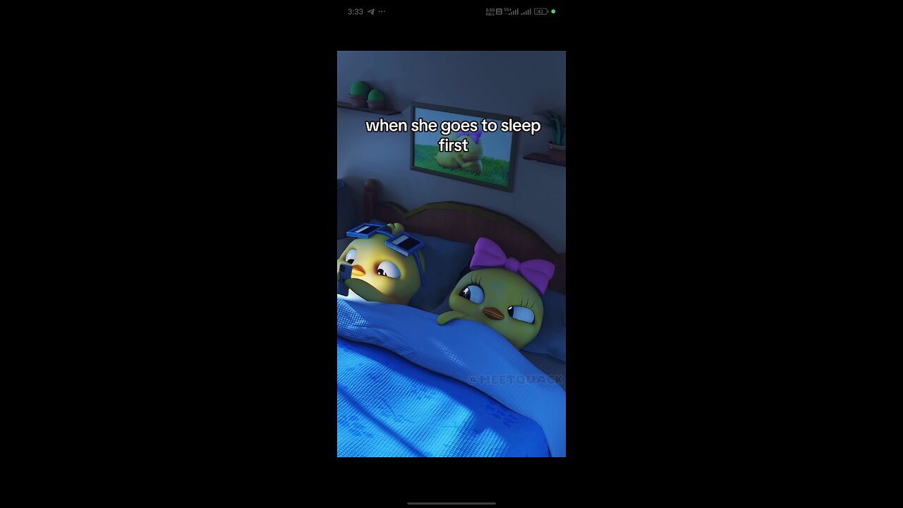 If she said "I am going to bed", "we are going to bed