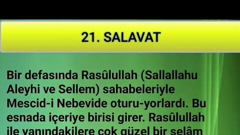 SALAVAT-I ŞERİFELER (21. SALAVAT -sesli)