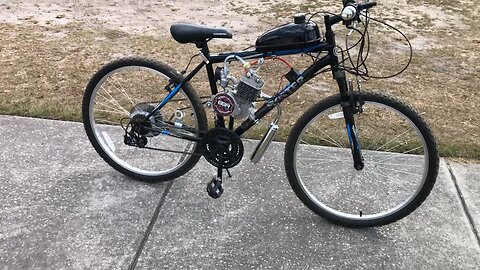 My first motorized bike build running walk around.