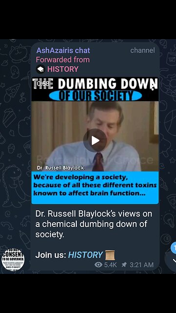Documentary: Chemical Dumbing Down