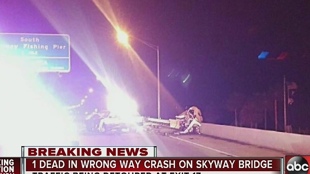 SB lanes blocked after fatal wrong-way crash on Skyway Bridge