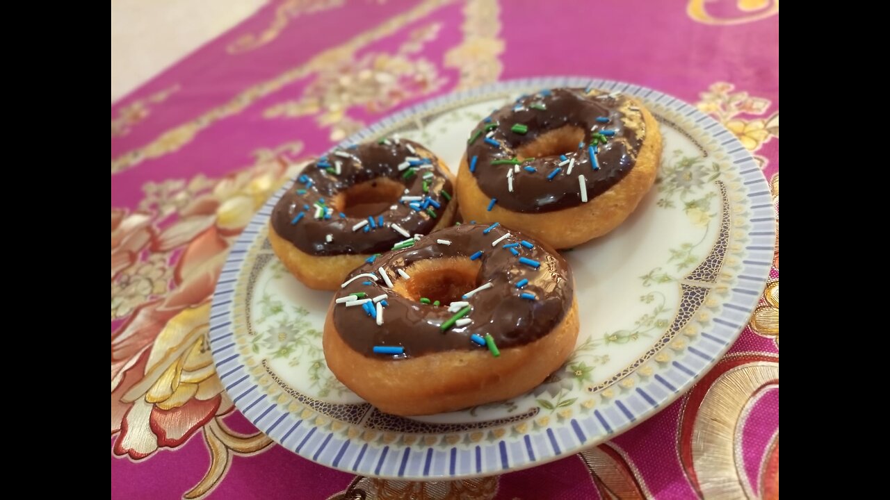 How to make doughnuts🍩 easily in 5 min