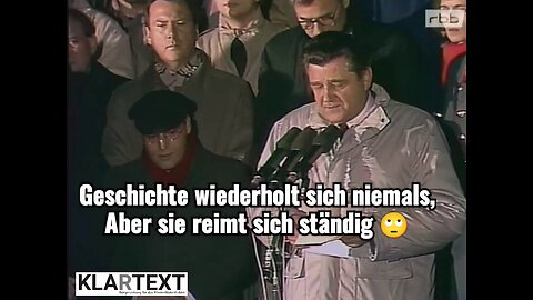 Geschichte wiederholt sich niemals... ...aber sie reimt sich ständig 🙄