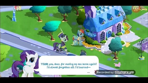 Young AJ helps defeat the Evil Rarities, Spike rejoices