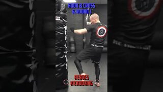 Heroes Training Center | Kickboxing & MMA "How To Double Up" Hook & Cross & Round 1 | #Shorts