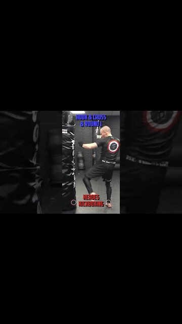 Heroes Training Center | Kickboxing & MMA "How To Double Up" Hook & Cross & Round 1 | #Shorts