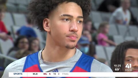 Kansas forward Jalen Wilson 'hyped' after watching teammates drafted in NBA Draft
