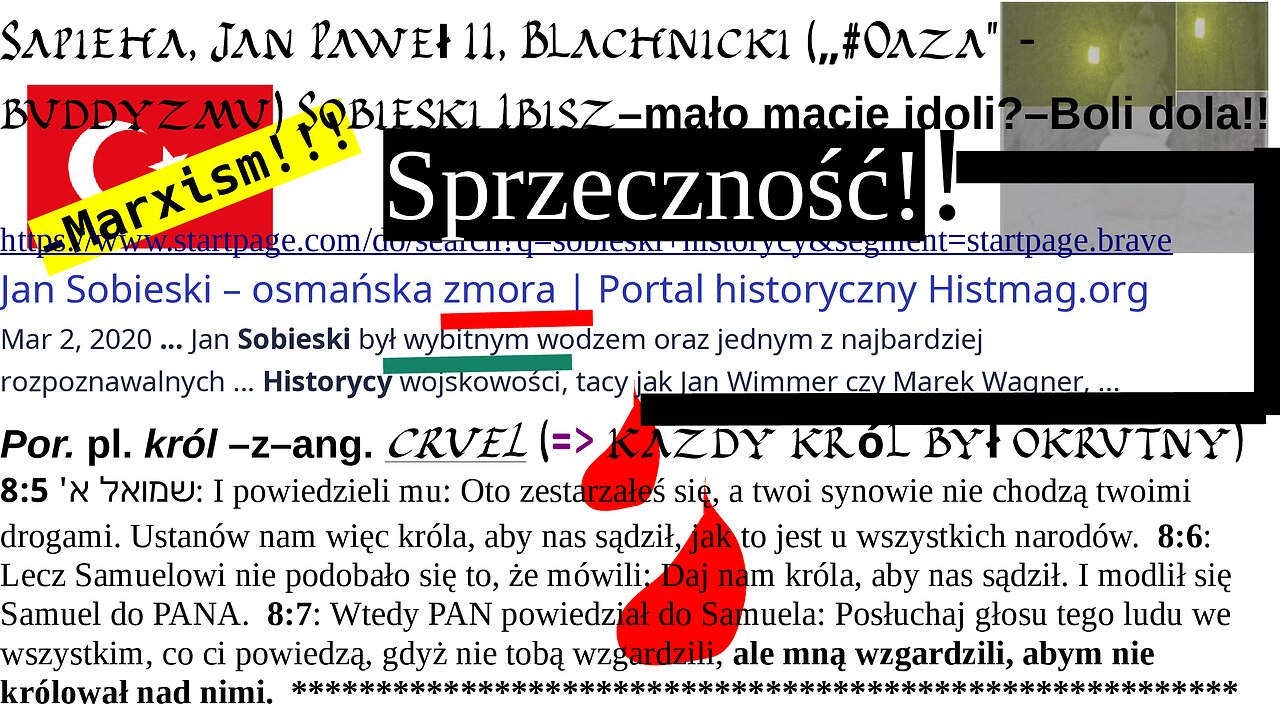 Sapieha, Jan Paweł II, Blachnicki („#Oaza” -buddyzmu) Sobieski Ibisz–mało macie idoli?–Boli dola!!