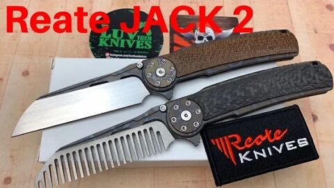 Reate Jack 2.0 titanium framelock Integral Knife