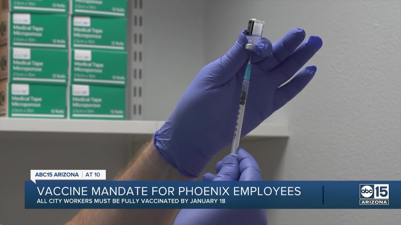 COVID-19 vaccine to be required for all City of Phoenix employees