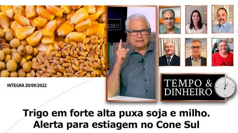 Trigo em forte alta puxa soja e milho. Alerta para estiagem no Cone Sul