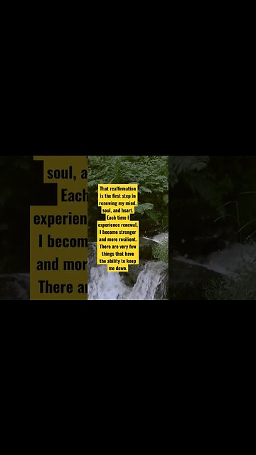 the reaffirmation heals my mind, body, and soul #youtubeshorts #shortvideo