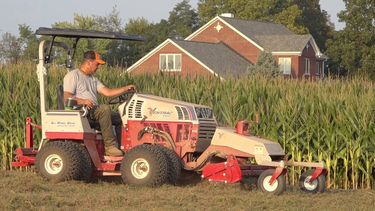 Ventrac Power Rake Tackles Un-level Septic Field