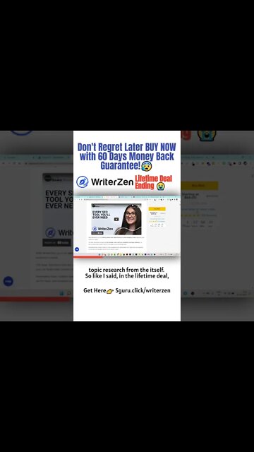 WriterZen Lifetime Deal Ending | Don't Regret Later BUY NOW with 60 Days Money Back Guarantee!