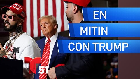 Anuel AA apoya a Trump en mitin y dice que es el mejor presidente