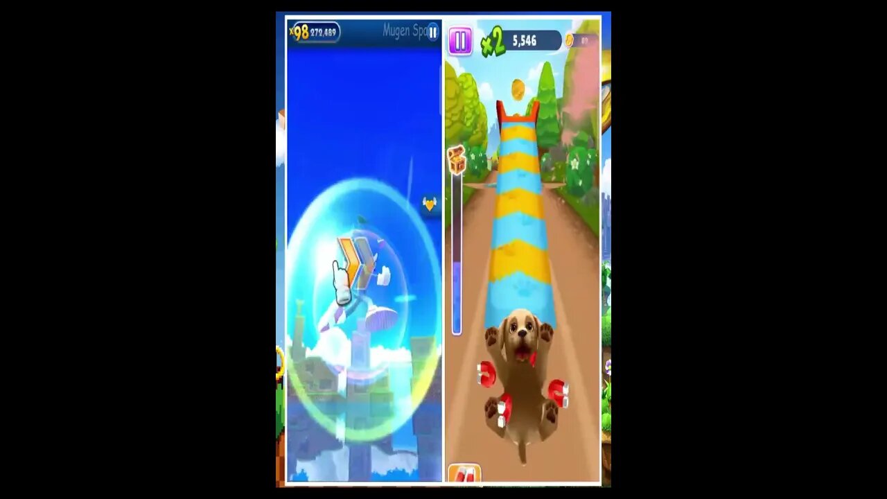 Sonic Dash VS Pet Run Puppy Dog I Movie Sonic VS Puppy Dog #shorts #short #shortvideo