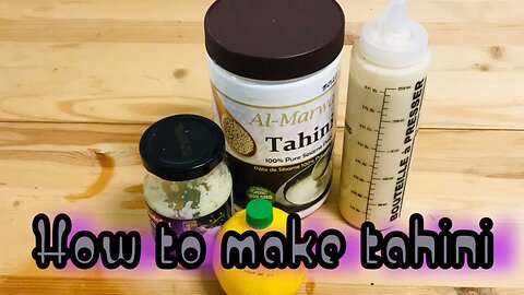 How to make tahini sauce