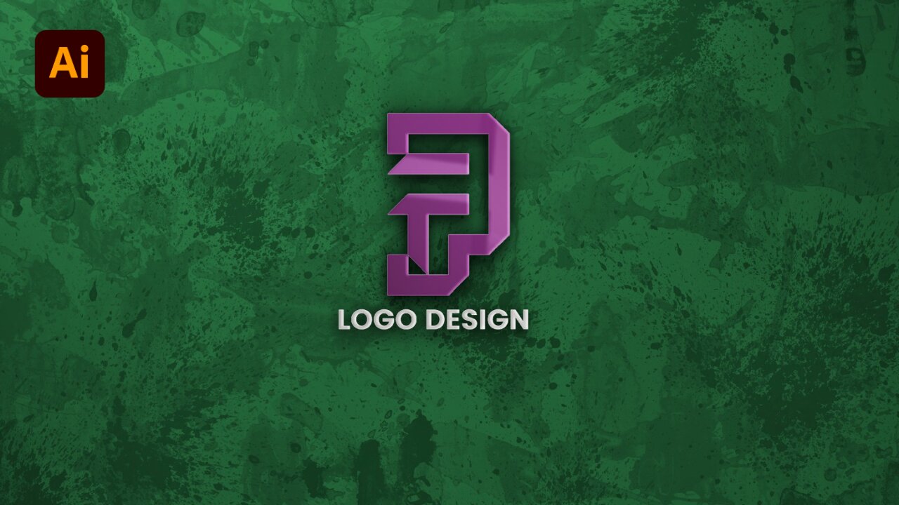 PF Logo Design | Modern Logo Design In Adobe Illustrator Tutorial For Beginner's