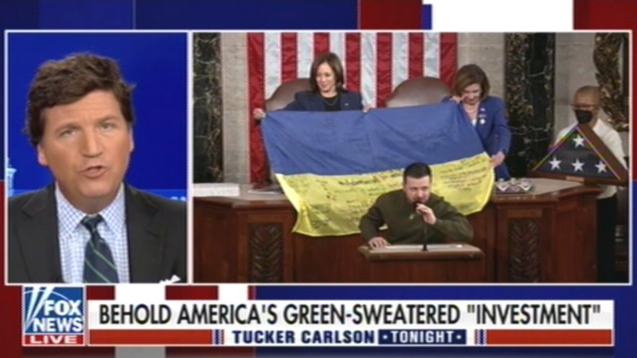 Tucker Slams "Trained Seals" In Congress Democrats & Republicans At Zelensky Address