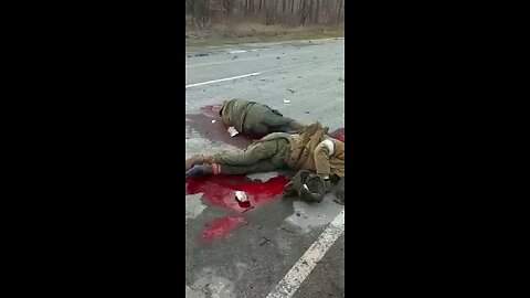 Ukrainian soldiers executing Russian POW’s