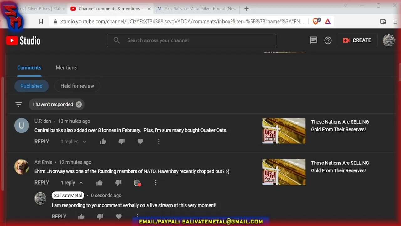 Tuesday Night LIVE: Gold & Silver