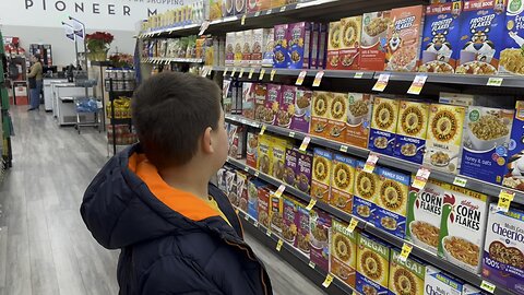 TRUMAN Kraves THIS cereal box. Watch here.