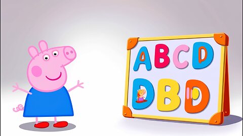 Learn ABC with Peppa Pig | Find the missing Letters |