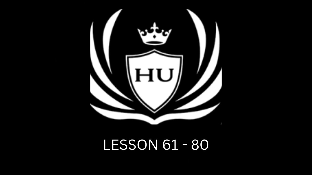 Lesson 61 - 80 | Hustlers University | Andrew Tate