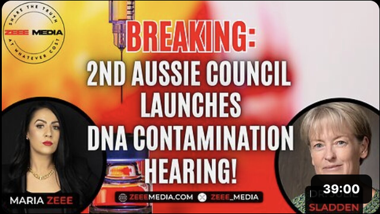 BREAKING: 2nd Aussie Council Launches DNA Contamination Hearing! - Dr. Julie Sladden