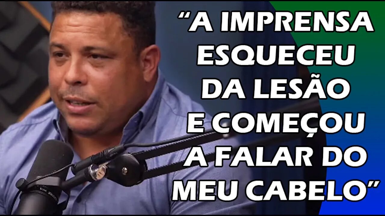 RONALDO FENÔMENO SOBRE CABELINHO DO CASCÃO NA COPA DO MUNDO DE 2002