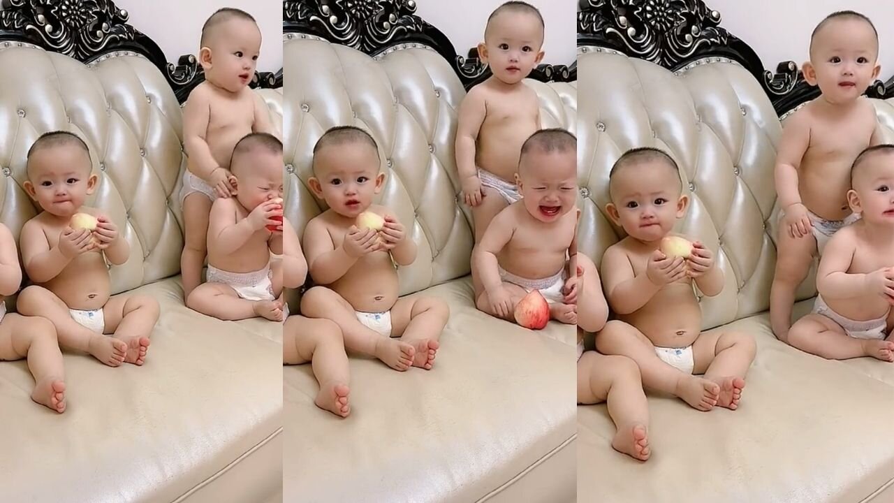 4 cute baby,viral video