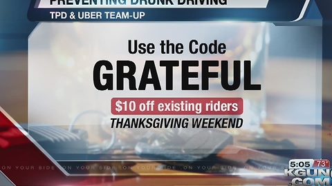 Uber offers discounts on rides to prevent drunk driving