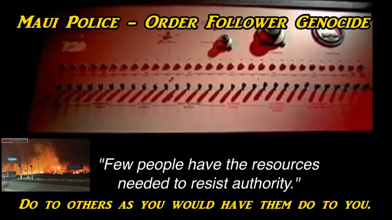 Maui Police - Order Follower Genocide