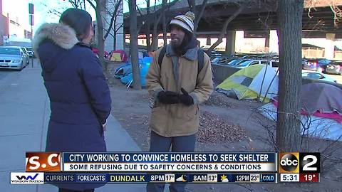 City urging homeless to seek shelter, why some are refusing even in frigid cold