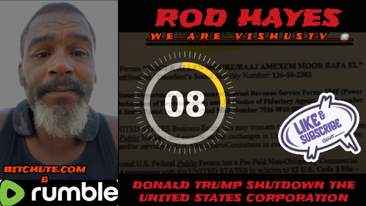 Rod Hayes: Donald Trump Shutdown The United States Corporation... #VishusTv 📺