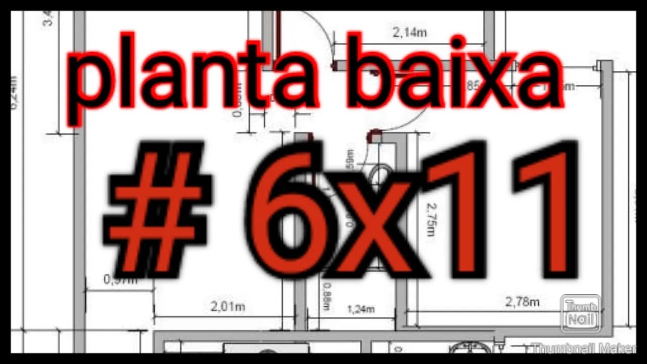 planta baixa 6x11