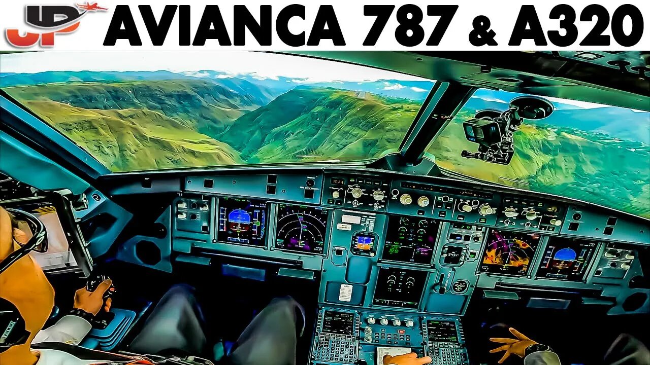 Avianca Cockpit A320 & 787 Extreme Airport, Go-Around, Diversion