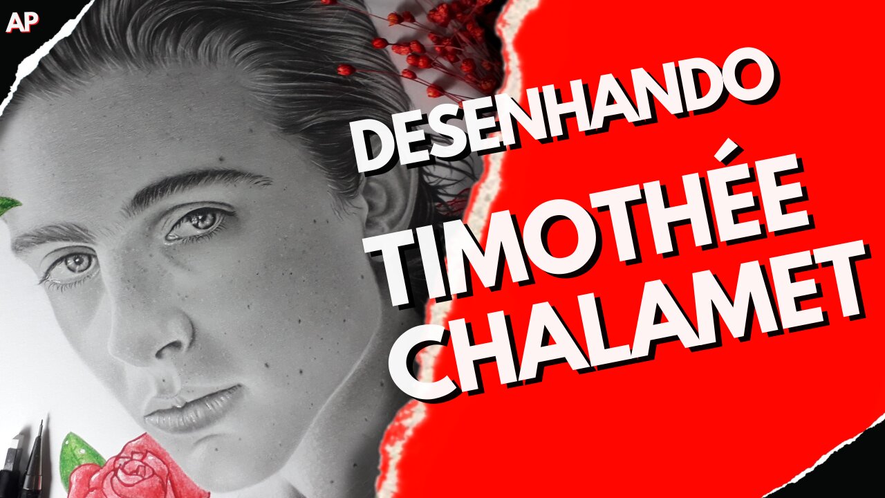 Making a realistic drawing of actor Timothée Chalamet