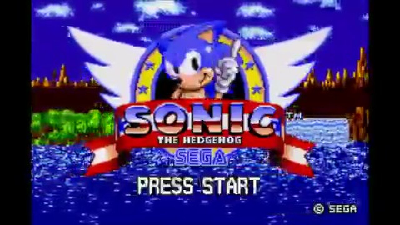 Sonic the Hedgehog - Classic Mode (Game Boy Advance): Green Hill Zone Act 1 Presentation