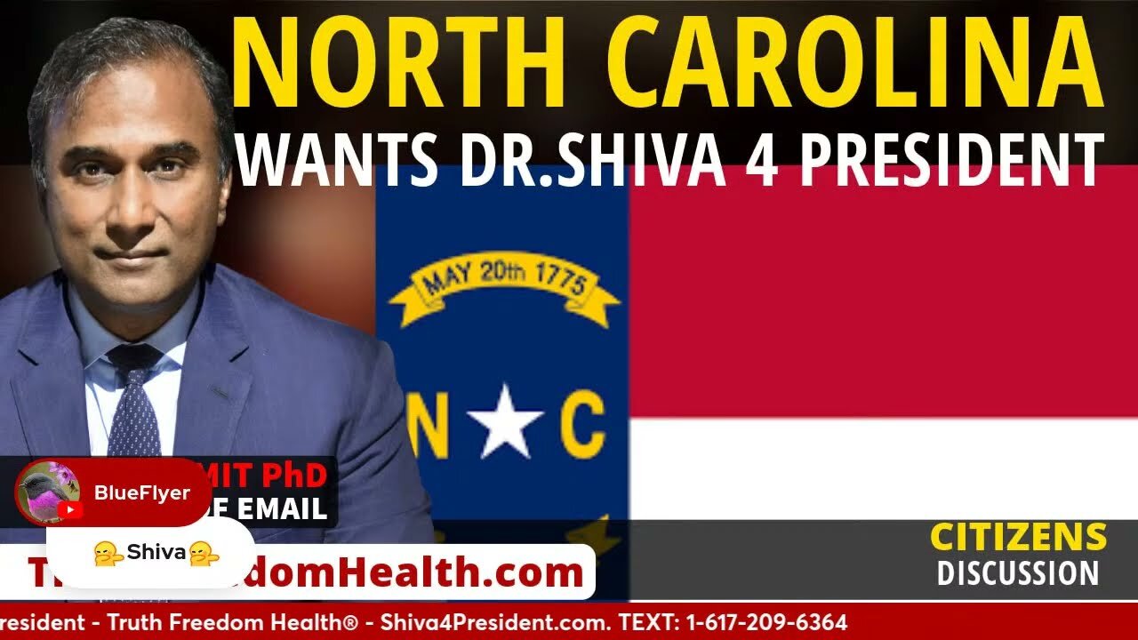 Dr.SHIVA™ LIVE: North Carolina Wants Dr. Shiva 4 President 2024!