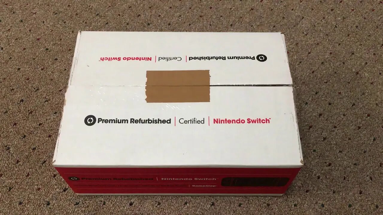 Nintendo Switch (Grey) - GAMESTOP REFURBISHED - AMBIENT UNBOXING