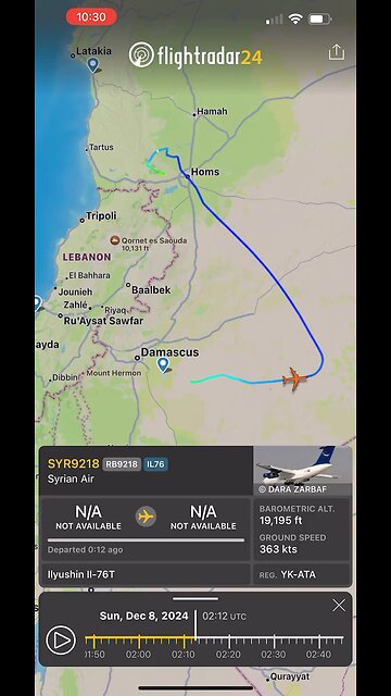 🚨 #BREAKING: Syrian President Bashar al-Assad’s Plane CRASHED