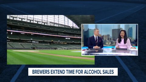 Alcohol to be sold after the seventh inning at Brewers games