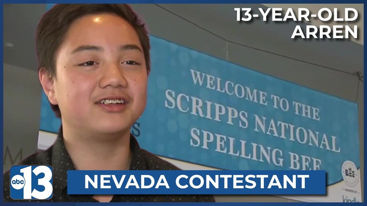 13-year-old representing Nevada of two at Scripps National Spelling Bee