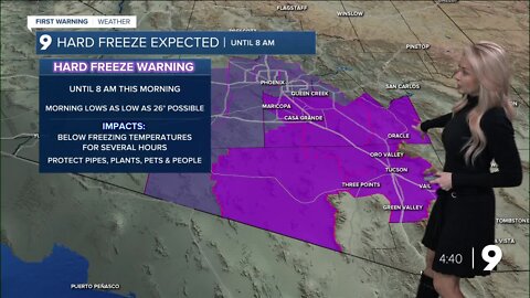 A very cold start to the day