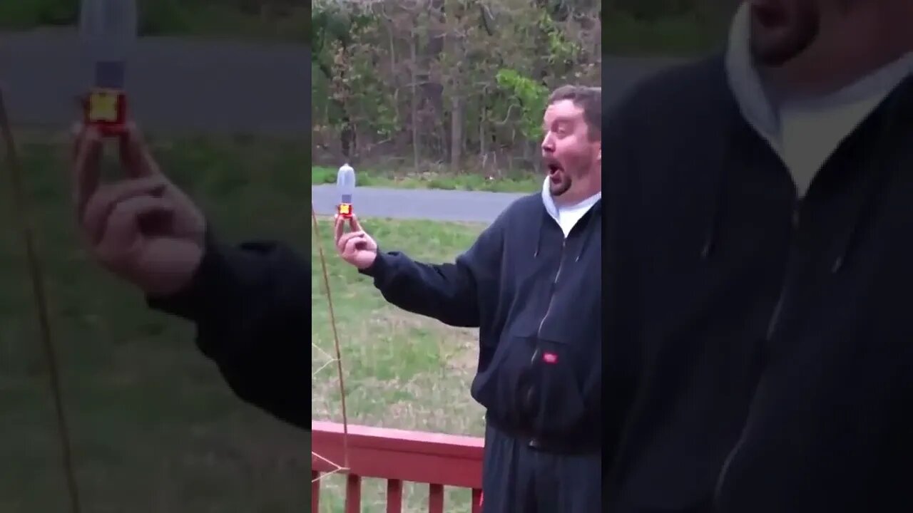 This man's face when the hummingbird feeds from his hand