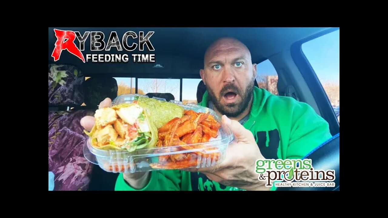 Buffalo Chicken Wrap (V) with Sweet Potato Fries Tuesday Treat Ryback Feeding Time