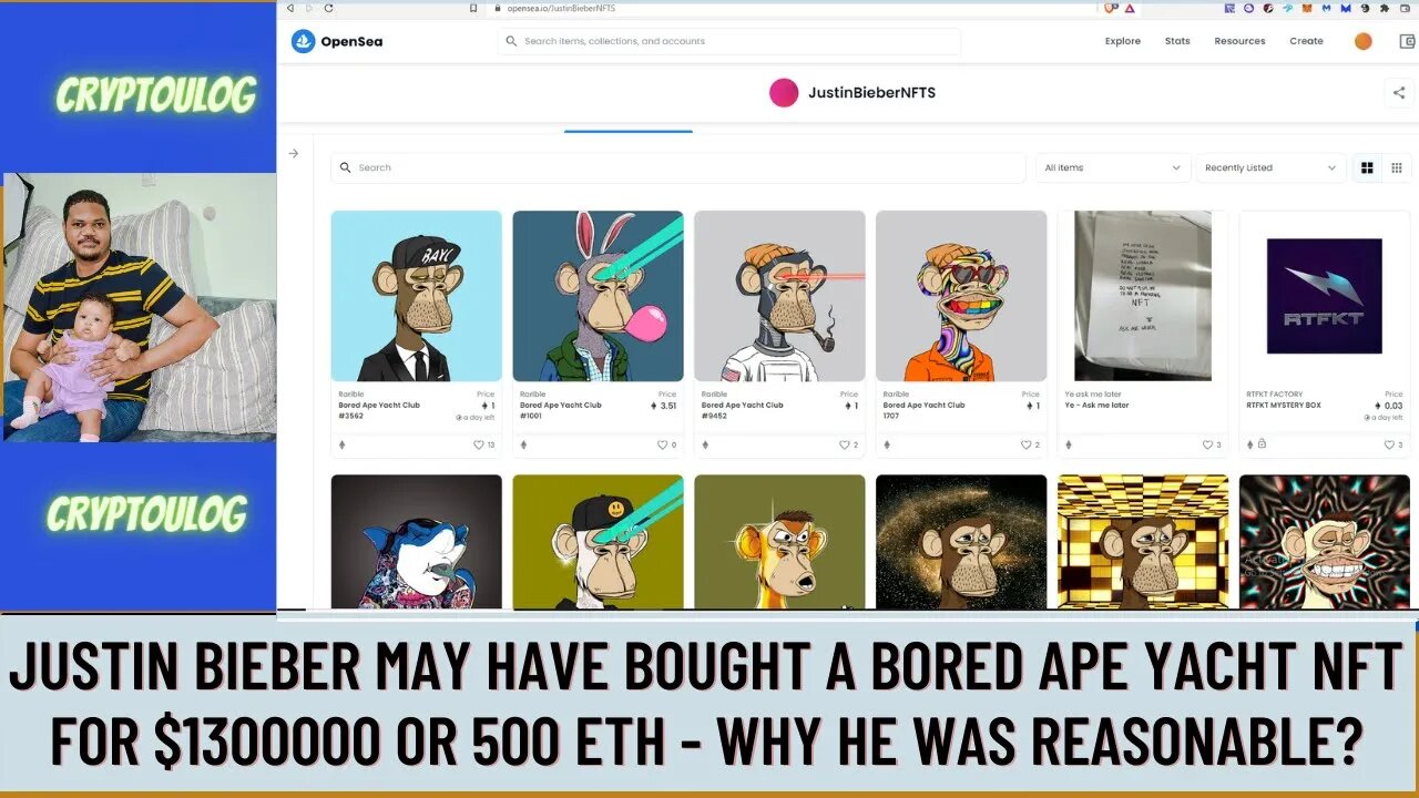 Justin Bieber May Have Bought A Bored Ape Yacht NFT For $1300000 or 500 ETH - Why He Was Reasonable?