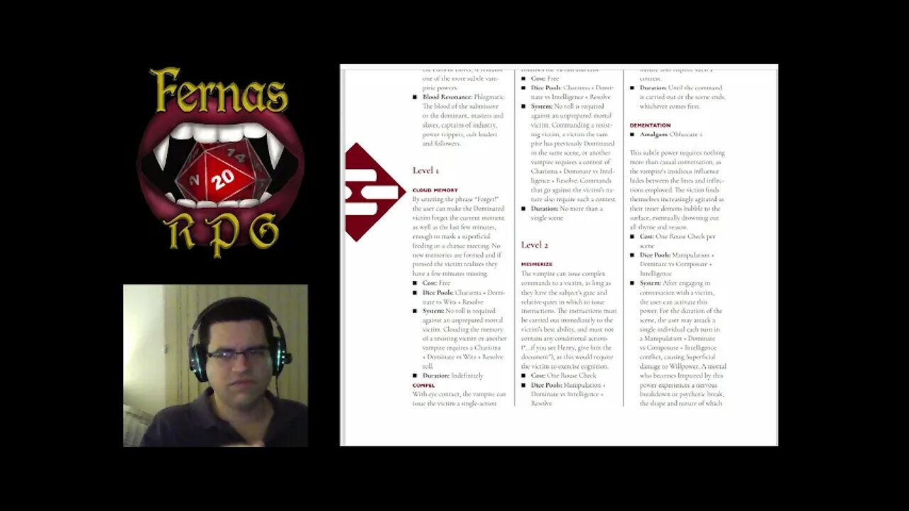 VtM v5 - Dominação