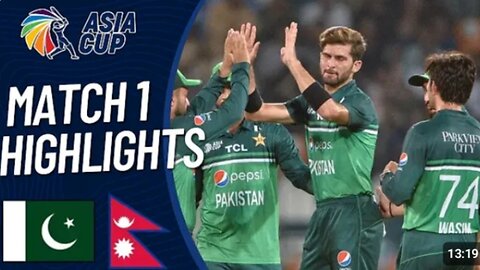 Pakistan vs nepal asia cup 2023 full highlights match 1